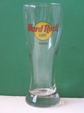 Hard Rock Cafe Paris FRANCE Souvenir 16oz Tall Drinking Pilsner Glass