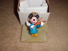 DISNEY DCA GROLIER Mickey Playing Violin Angel Christmas Magic Holiday Ornament