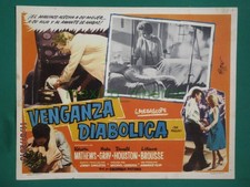 THE MANIAC Horror HAMMER KERWIN MATHEWS ORIGINAL SPANISH MEXICAN LOBBY CARD