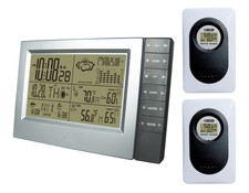 RF Digital Wireless Weather Station Thermometer Hygrometer Barometer 2 Sensors