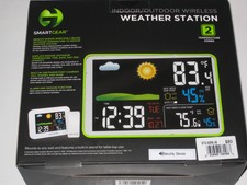 Smart Gear Wireless Color Digital Weather Station Indoor Outdoor Temp Humidity