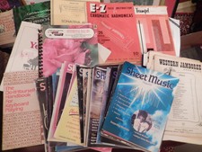 (20) lbs Lot of Sheet Music & Sheet Music Magazine - Piano Trumpet Harmonica