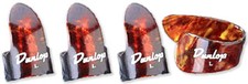DUNLOP SHELL 3 FINGER & 1 THUMB PICK SET LARGE *NEW*