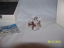 SWAROVSKI CRYSTAL KRIS BEAR CELBRATING FIGURINE NEW IN BOX 7837000005 RETIRED   