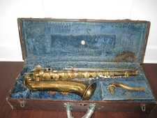 Vintage 1934 Martin Imperial Handcraft Tenor Saxophone Sax W/ Case