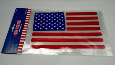 Amscan Gel Window Clings 50 STAR AMERICAN FLAG USA 4th Of July Fast Shipping