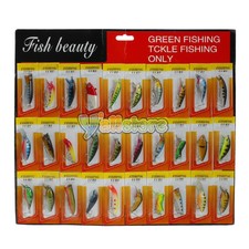 Lot 30 Kinds of Fishing Lures Crankbait Minnow Poper Bass Baits Hooks Tackle US