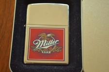 ZIPPO Lighter, Miller Beer, Red Label - 396, XV/1999, Sealed, M607