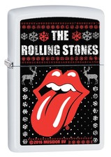 ZIPPO "THE ROLLING STONES" WHITE MATTE COLOR LIGHTER ** NEW IN BOX ** MUSIC