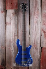 Warwick Rock Bass Streamer LX 5 String Active Bass Electric Guitar Metallic Blue