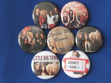 Little Big Town New set of 7 Pinback Button Badge Pins country ride and biscuts