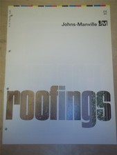 Johns-Manville Catalog~Asbestos~Roofing/Shingles/Colorbestos~1968