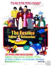 YELLOW SUBMARINE LOBBY CARD POSTER OS 1968 THE BEATLES 