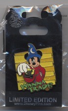 Disney WDW SORCERER MICKEY MOUSE Wanna Trade? LE 500 PIN ~ HARD TO FIND