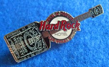 RARE LAS VEGAS HOTEL JACK DANIEL'S WHISKEY BOTTLE GUITAR Hard Rock Cafe PIN LE