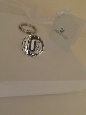 Swarovski Crystal Ball Key Chain Monogrammed with the letter U