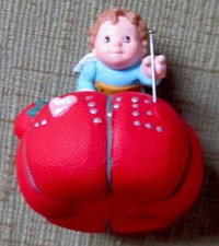 Hallmark Keepsake Angel On Pincushion Ornament 1997 Christmas 