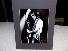1981 Rolling Stones Concert Photo Keith Richards by Bill Hale matted