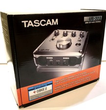 TASCAM US-322 Audio Interface Digital Mixer 2 In 2 Out XLR TSR USB RCA Streaming