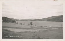 C3016 1940 RPPC PHOTO POSTCARD QUEBEC CANADA LAKE TREMBLANT