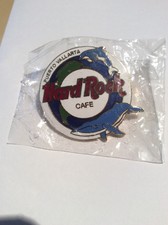 Hard Rock Cafe Pin - 1990's Puerto Vallarta Round Dolphin & Whale - Ships Free
