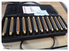 EASTTOP blues harmonica T008S-12 metal music with 12keys mouth organ harp