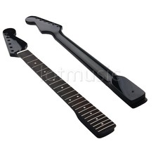 Black Electric Guitar Neck for Strat Replacement Maple Rosewood 22 Fret