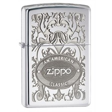 Zippo Crown Stamp 24751 High Polish Chrome Unisex Lighter