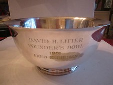 TIFFANY & CO SILVERPLATE BOWL #43618 - 8 1/2" X 8 1/2" X 4 1/2"  - BN-9