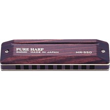 SUZUKI MR-550-HG Pure Harp10 Hole Diatonic Harmonica  Key of High G 
