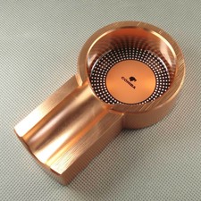 Rose Gold Titanium Vintage COHIBA Smoking Cigar Tobacco Cigarette Ashtray Holder