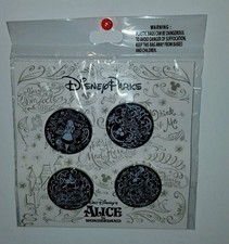 Disney Parks Alice In Wonderland Pins Booster Trading Pin Set Pack