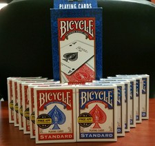 BICYCLE PLAYING CARDS 12 Deck * Standard Face * Red & Blue * New & Sealed