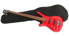 Warwick Corvette Standard Left Handed Red 4 String Bass w/ Gig Bag