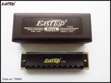 EASTTOP T008S blues harp mouth organ key of C, good harmonica diatonic