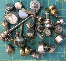 vintage radio parts Lot of  25 Potentiometers