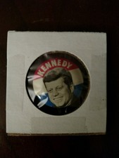 JOHN F. KENNEDY Campaign Original Pin Button Political President Election 1960