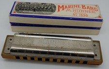 Hohner Marine Band Harmonica No 1896 Key C Made in Germany