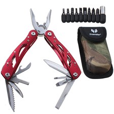 Portable Multi-function Folding Pocket Tool Pliers Survival Travel Camping Knife