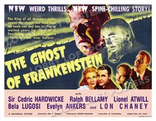 THE GHOST OF FRANKENSTEIN LOBBY CARD POSTER HS-B 1942