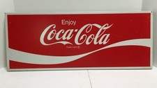 Original Vintage Enjoy Coca-Cola Metal Advertising Sign