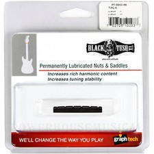 GRAPH TECH TUSQ BLACK FLAT BOTTOM NUT FOR FENDER STRAT & TELE GUITARS *NEW* 42MM