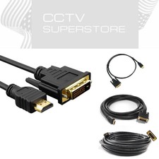 6Ft HDMI to DVI-D 24+1 Pin Monitor Display Adapter Cable Male Gold HD HDTV