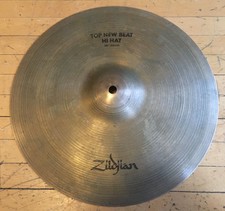 1970's Zildjian 14" New Beat Hi Hat Top Cymbal