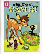 Walt Disney's Bambi #3 GD+ silver age dell comics 1956 regional price variant