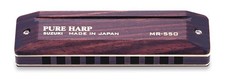 New! Suzuki MR-550 Pure Harp Ab Rosewood 10 Hole Diatonic Harmonica Easy Play