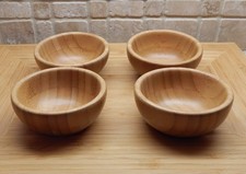 Pampered Chef Round Bamboo Snack Bowls - 0110 - set of 4