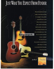 1996 FENDER DG Acoustic Guitar Vtg Print Ad