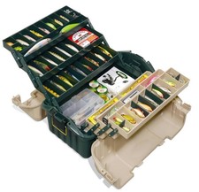 NEW Plano Fishing Tackle Box Fish Lures Lure Bait Storage Organizer Case 6 Tray