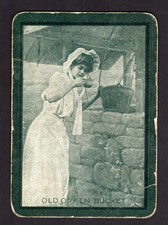 Vintage WIDE Swap/Playing Card - Titled - Old Oaken Bucket
